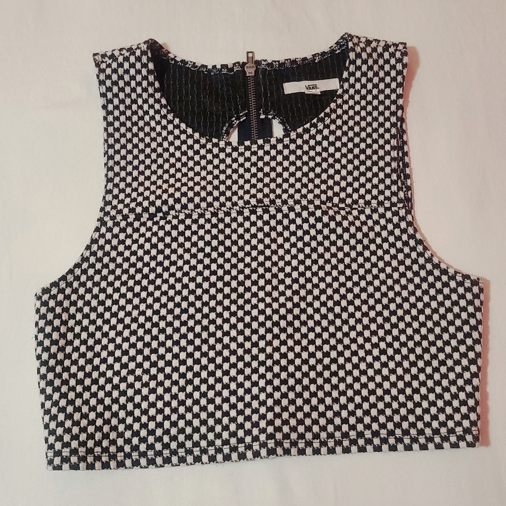 Vans checkered top